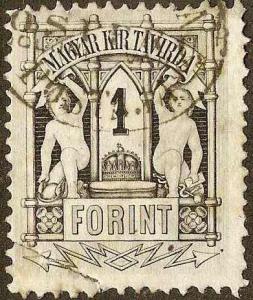 Hungary - Telegraph Stamp -Used-Torn - 1873