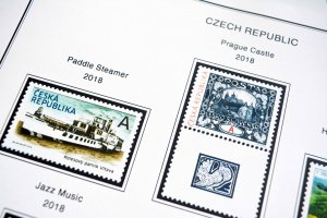 COLOR PRINTED CZECH REPUBLIC 2011-2020 STAMP ALBUM PAGES (70 illustrated pages)