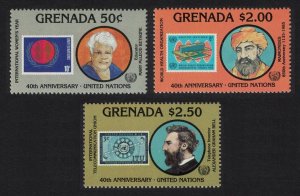 Grenada United Nations New York stamps 3v 1985 MNH SG#1466-1468