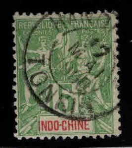 French Indo-China Scott 7 Used 1892 Navigation and Commerce stamp, nice cancel