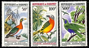 Dahomey 1966, Birds 3v, MNH