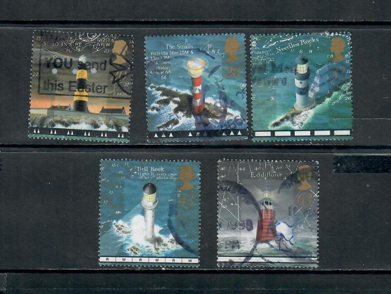 G.B 1998 COMMEMORATIVES  SET LIGHTHOUSES USED  h 170221