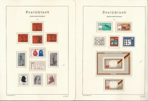 Germany Stamp Collection on 24 Hingless Lighthouse Pages, 1971-1976, JFZ