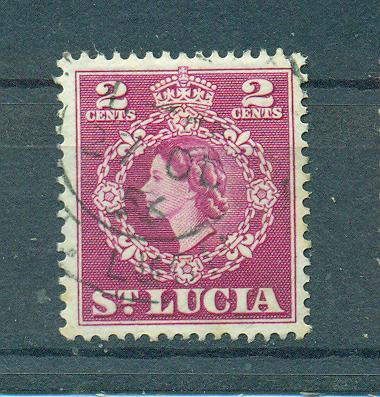 St. Lucia sc# 158 (2) used cat value $.25