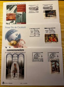 SPANISH ANDORRA. 2001 Full Year + SPD. Ed 284-289. 6 stamps + 6 SPD. NHM-