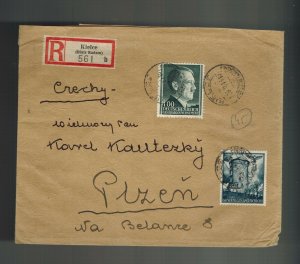 1943 Kielce Poland Germany GG cover to Posen
