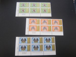 New Zealand 1971 Sc 473-75 PL Block set MNH