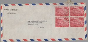 Caracas Venezuela to USA Commercial Airmail  cover