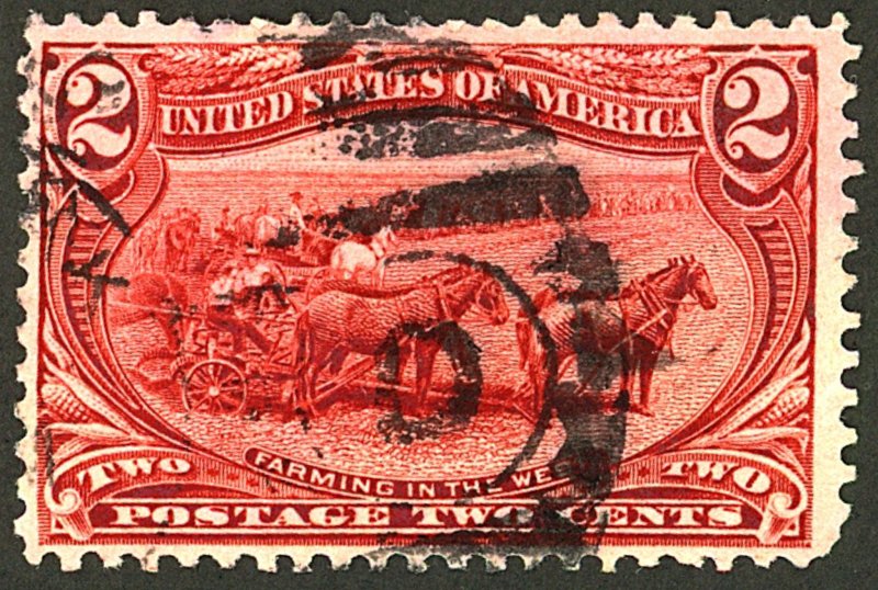 U.S. #286 USED CREASE