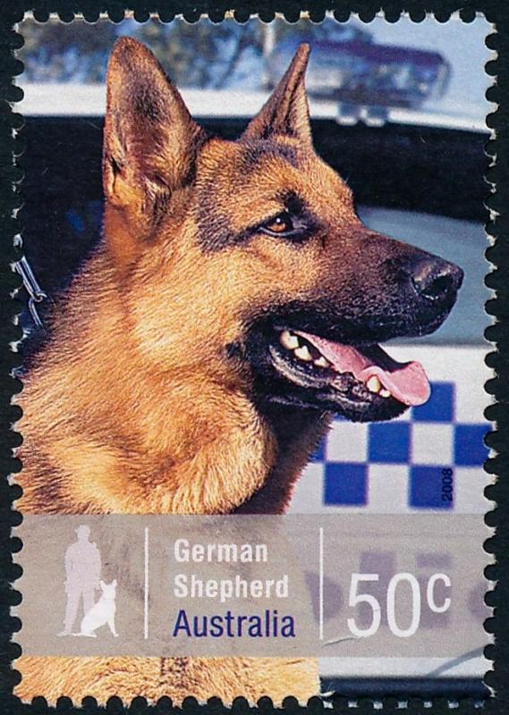 Australia 2008 50c Working Dogs - German Shepherd Sheet SG3000  Fine Used