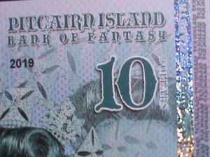 ​PITCAIRN ISLANDS 2019-COLLECTIBLE UNCIRCULATED POLYMAR LOVELY NOTE VERY FINE