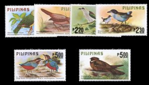 Philippines #1392-1397 Cat$29.80, 1979 Birds, complete set, never hinged