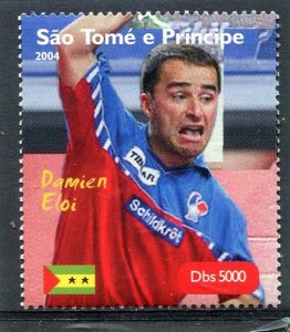 Sao Tome & Principe 2004 DAMIEN ELOI TABLE TENNIS Stamp Perforated Mint (NH)