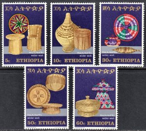 Ethiopia Scott 690-94 complete set F to VF mint OG HR.