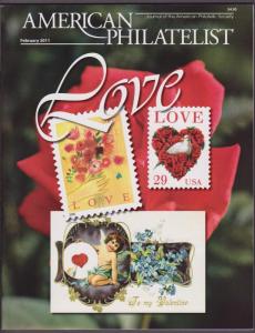 APS Magazine Feb 2011 , Valentines Day / Philatelic Love - I Combine S/H