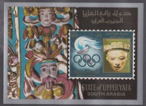 Aden - Upper Yafa MIBlock1, Mexico City Summer Olympics, Mint NH