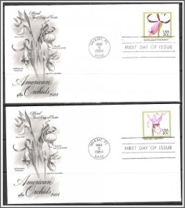 US #2076-2079 Orchids FDC