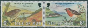 Isle of Man 1980 SG181-182 Christmas birds set MNH