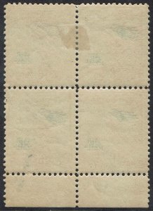 NEW GUINEA 1932 UNDATED BIRD AIRMAIL 6D IMPRINT BLOCK */** 