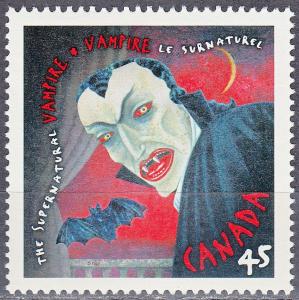 #1665 MNH Canada 45¢ Supernatural - Vampire 1997