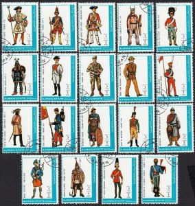 MILITARY, UNIFORM HISTORY - FRANCE, TURKEY,.. 19 STAMPS COLLECTION [W02]