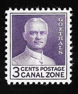 CANAL ZONE 117 3 cents General Goethals Stamp used EGRADED XF-SUPERB 95 XXF