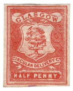 (I.B) Cinderella Collection : Circular Delivery Company ½d (Glasgow) 