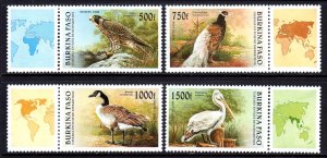 Burkina Faso 1996 Birds Complete Mint MNH Set SC 1087-1090