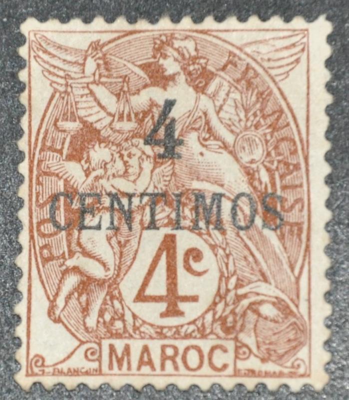 DYNAMITE Stamps: French Morocco Scott #14 – UNUSED