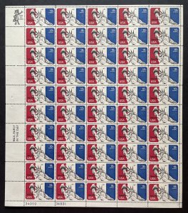 C87 STATUE OF LIBERTY Sheet of 50 US 18¢ Airmail Stamps MNH 1974