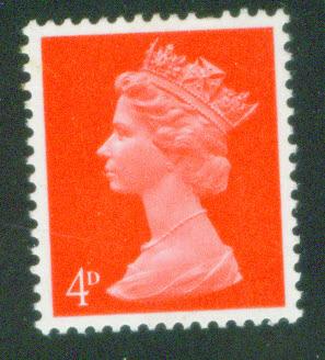 Great Britain Scott MH7 MNH** 4p 1967 Machin