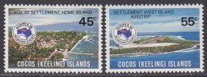 Cocos Islands Sc #119-120 Mint Hinged