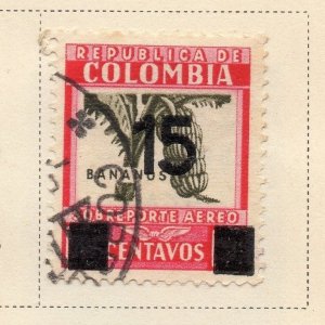 Colombia 1939 Early Issue Fine Used 15c. Surcharged 172878