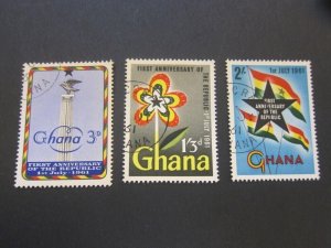 Ghana 1961 Sc 98-110 set FU