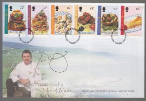 Isle of Man -  2001  Taste of the Island, set of 6   on FDC