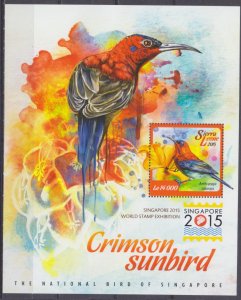 2015 Sierra Leone 6107/B755 Birds 6,30 €