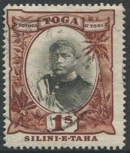 Tonga 1897 SG50 1/- King George II type II #2 FU
