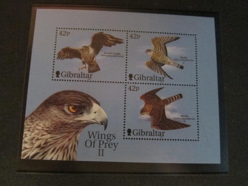 Gibraltar 2000 Sc 853d Bird set MNH