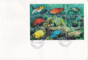 Sierra Leone - Marine Life, First Day Cover