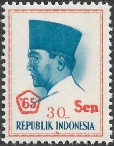 Indonesia 1965 Scott # 663 Mint NH. Free Shipping for All Additional Items.