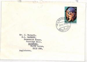 VV220 1974 Switzerland UNITED NATIONS Geneva Cover North Devon {samwells-covers}