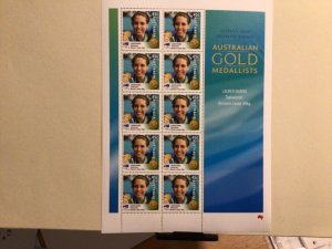 Australian 2000 Olympics Gold Medalists Taekwondo mnh stamps sheet A10172