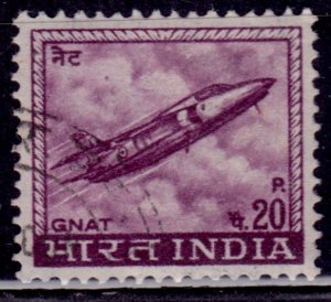 India, 1967, Gnat Plane, 20p, sc#413, used