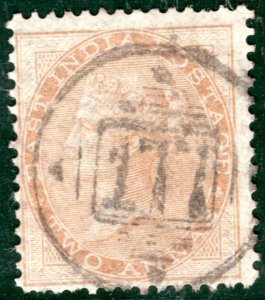 INDIA QV Stamp 2a *177* Numeral Used  {samwells-covers}BBLUE118