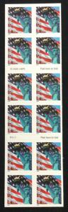 US #3966a MNH Booklet of 20 Flag/Statue of Liberty SCV $16.00