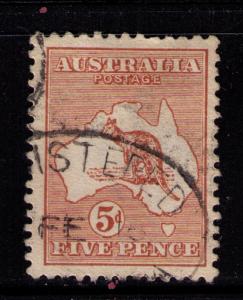 AUSTRALIA Sc# 7 USED FVF Kangaroo & Map 