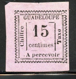 Guadeloupe # J8, Mint Hinge Remain.