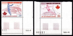 Wallis and Futuna Islands 1976 Sc#C70/C71 MONTREAL OLYMPICS Set (2) MNH