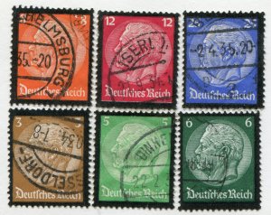 D.Reich   Sc.#436-41  Used with nice Cancells