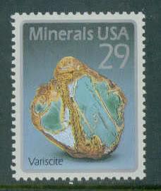 2702 29c Variscite Fine MNH